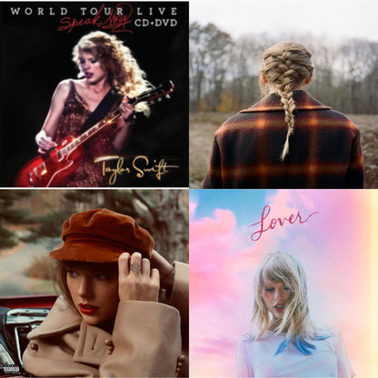 Evermore (X) & Red (Taylor's Version) (X) (2CD) & Speak Now World Tour Live (CD/DVD) & Lover (Deluxe) (Version 4)
