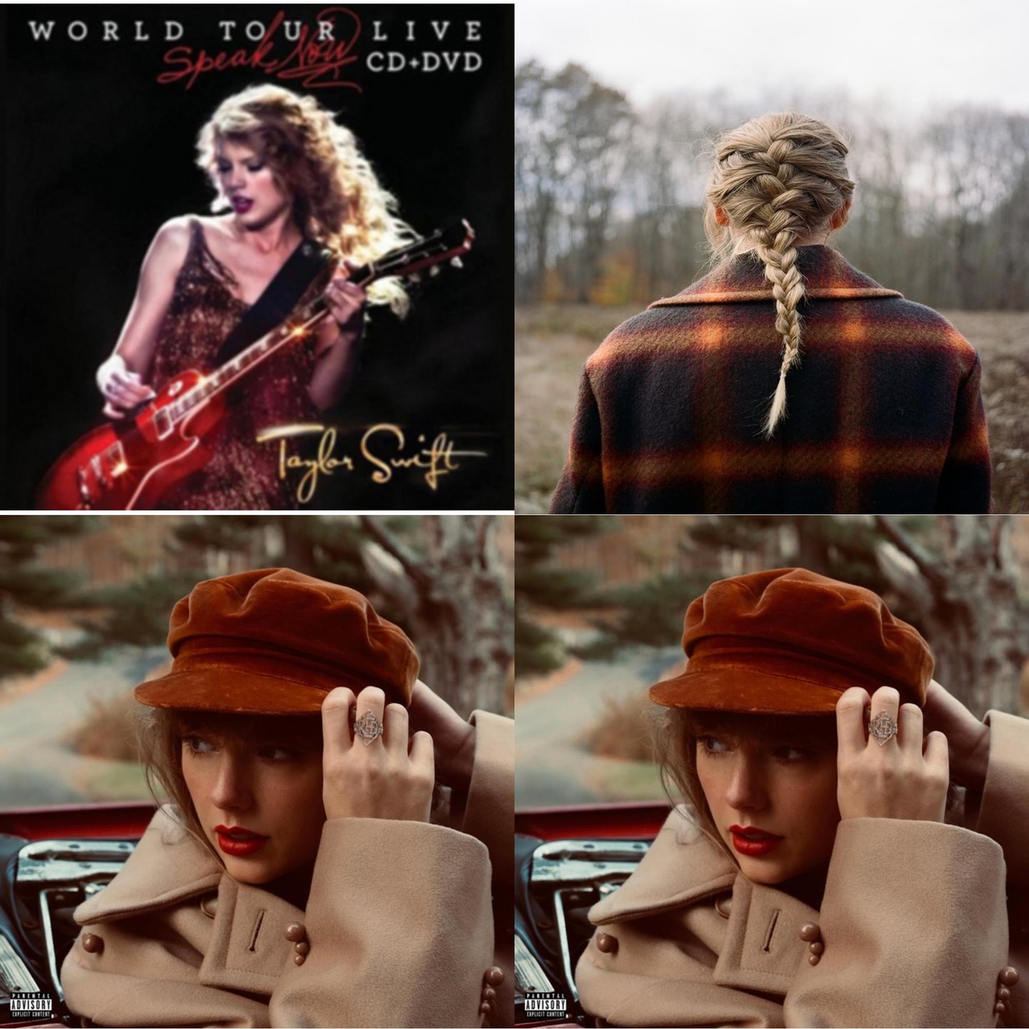 Evermore (X) & Red (Taylor's Version) (X) (2CD) & Red (Taylor's Version) (Edited) (2CD) & Speak Now World Tour Live (CD/DVD)