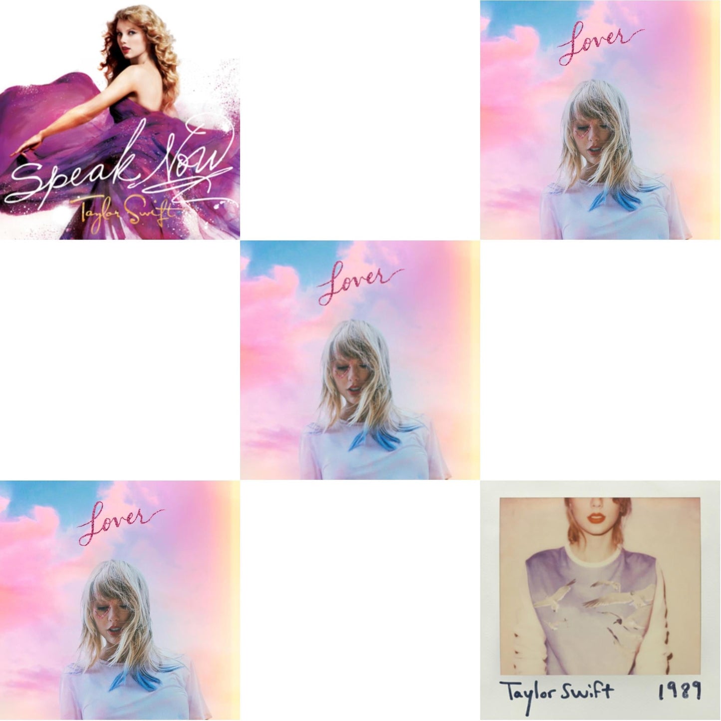 This is a 5 CD SKU bundle.
1.This CD is brand new.Format: CDMusic Style: CountryThis item's title is: Speak NowArtist: Taylor SwiftLabel: Rock/PopBarcode: 602527493954Release Date: 10/25/2010
2.This CD is brand new.