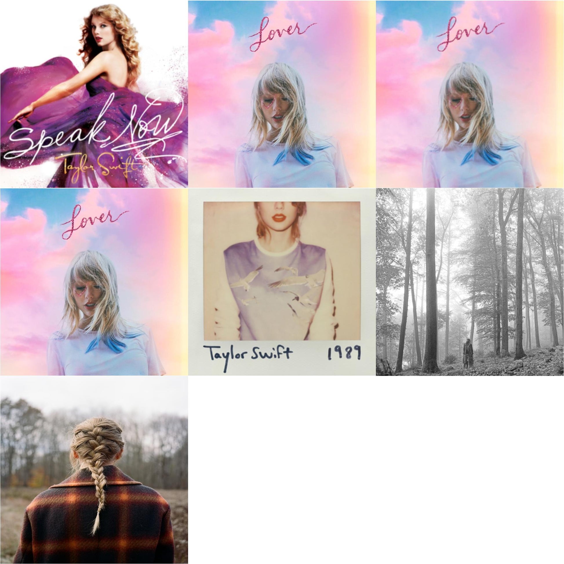 This is a 7 CD SKU bundle.
1.This CD is brand new.Format: CDMusic Style: VocalThis item's title is: Folklore (Edited)Artist: Taylor SwiftLabel: REPUBLICBarcode: 602435034799Release Date: 8/7/2020
2.This CD is brand new.