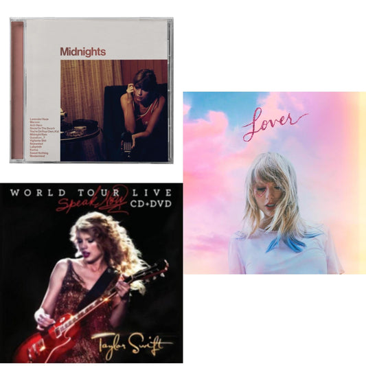 This is a 3 CD SKU bundle.
1.This CD is brand new.Format: CDMusic Style: Synth-popThis item's title is: Midnights (X) (Blood Moon CD)Artist: Taylor SwiftLabel: REPUBLICBarcode: 602445790111Release Date: 10/21/2022
2.This CD is brand new.