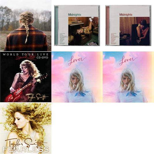 This is a 7 CD SKU bundle.
1.This CD is brand new.Format: CDMusic Style: Alternative RockThis item's title is: Evermore (X)Artist: Taylor SwiftLabel: REPUBLICBarcode: 602435648583Release Date: 12/18/2020
2.This CD is brand new.