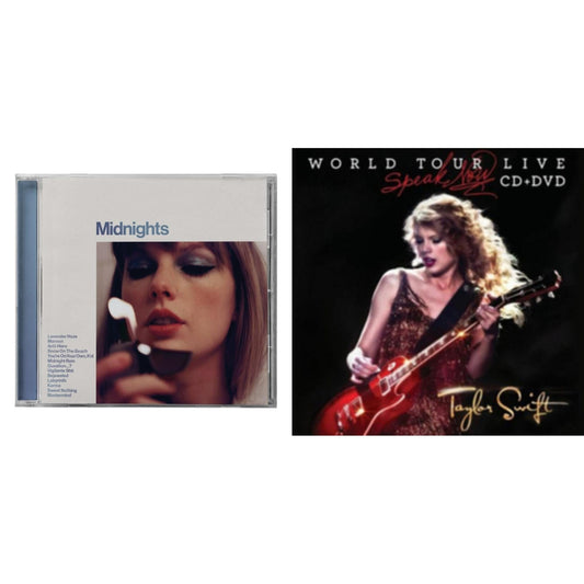 Midnights (X) (Moonstone Blue CD) & Speak Now World Tour Live (CD/DVD)