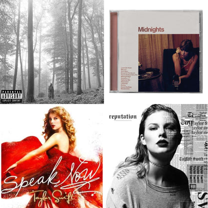 This is a 4 CD SKU bundle.
1.This CD is brand new.Format: CDMusic Style: VocalThis item's title is: Folklore (X)Artist: Taylor SwiftLabel: REPUBLICBarcode: 602435034805Release Date: 8/7/2020
2.This CD is brand new.