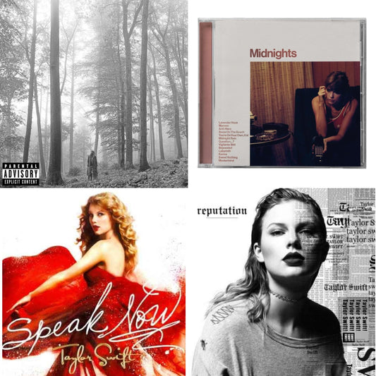 This is a 4 CD SKU bundle.
1.This CD is brand new.Format: CDMusic Style: VocalThis item's title is: Folklore (X)Artist: Taylor SwiftLabel: REPUBLICBarcode: 602435034805Release Date: 8/7/2020
2.This CD is brand new.