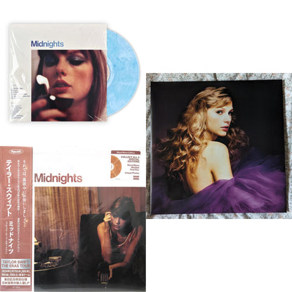 Midnights (X) (Moonstone Blue LP Vinyl) & Midnights (X) (Blood Moon LP Vinyl) & Speak Now (Taylor's Version) (Orchid Marbled Vinyl/3LP)