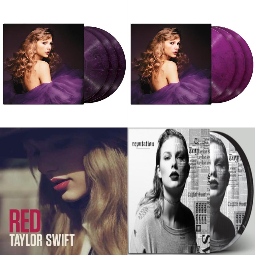 This is a 4 LP Vinyl SKU bundle.
1.This LP Vinyl is brand new.Format: LP VinylMusic Style: CountryThis item's title is: Speak Now (Taylor's Version) (Violet Marbled Vinyl/3LP)Artist: Taylor SwiftLabel: FolkBarcode: 602448438065Release Date: 7/7/2023
2.This LP Vinyl is brand new.