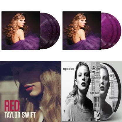 This is a 4 LP Vinyl SKU bundle.
1.This LP Vinyl is brand new.Format: LP VinylMusic Style: CountryThis item's title is: Speak Now (Taylor's Version) (Violet Marbled Vinyl/3LP)Artist: Taylor SwiftLabel: FolkBarcode: 602448438065Release Date: 7/7/2023
2.This LP Vinyl is brand new.