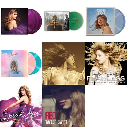 This is a 8 LP Vinyl SKU bundle.
1.This LP Vinyl is brand new.Format: LP VinylMusic Style: Alternative RockThis item's title is: Evermore (Green Vinyl/2LP)Artist: Taylor SwiftLabel: Republic RecordsBarcode: 602435651279Release Date: 5/28/2021
2.This LP Vinyl is brand new.