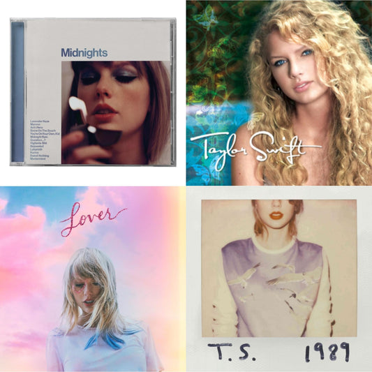 This is a 4 CD SKU bundle.
1.This CD is brand new.Format: CDThis item's title is: Midnights (X) (Moonstone Blue CD)Artist: Taylor SwiftLabel: REPUBLICBarcode: 602445790098Release Date: 10/21/2022
2.This CD is brand new.