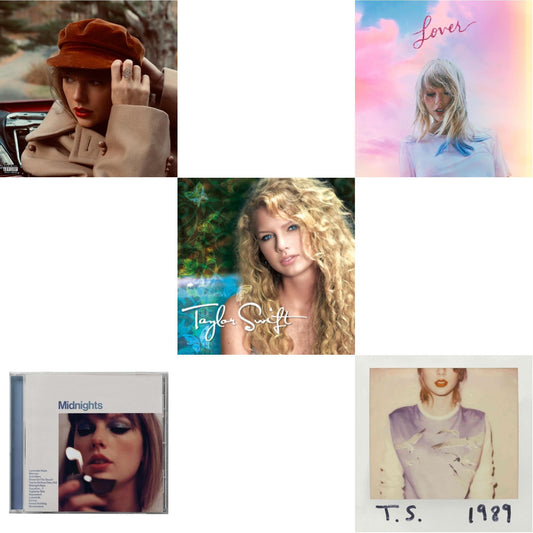 This is a 5 CD SKU bundle.
1.This CD is brand new.Format: CDMusic Style: BalladThis item's title is: Red (Taylor's Version) (Edited) (2CD)Artist: Taylor SwiftLabel: REPUBLICBarcode: 602438737635Release Date: 11/12/2021
2.This CD is brand new.