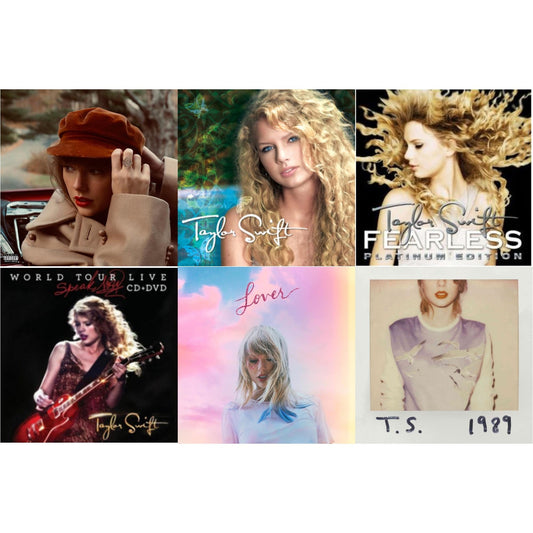 This is a 6 CD SKU bundle.
1.This CD is brand new.Format: CDMusic Style: BalladThis item's title is: Red (Taylor's Version) (Edited) (2CD)Artist: Taylor SwiftLabel: REPUBLICBarcode: 602438737635Release Date: 11/12/2021
2.This CD is brand new.