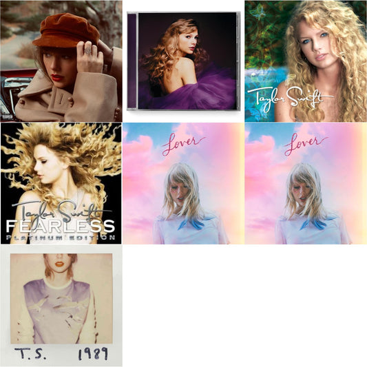 This is a 7 CD SKU bundle.
1.This CD is brand new.Format: CDMusic Style: BalladThis item's title is: Red (Taylor's Version) (Edited) (2CD)Artist: Taylor SwiftLabel: REPUBLICBarcode: 602438737635Release Date: 11/12/2021
2.This CD is brand new.