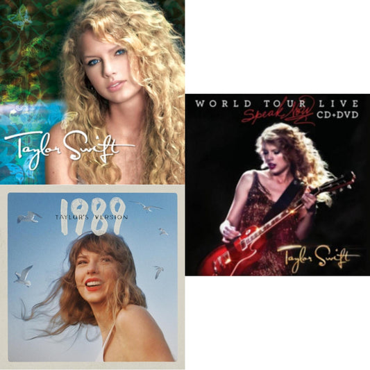 This is a 3 CD SKU bundle.
1.This CD is brand new.Format: CDMusic Style: Synth-popThis item's title is: 1989 (Taylor's Version)Artist: Taylor SwiftLabel: TAYLOR SWIFT / REPUBLIC RECORDBarcode: 602455976567Release Date: 10/27/2023
2.This CD is brand new.