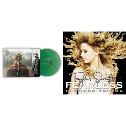 Taylor Swift - Evermore (Translucent Green Vinyl/2LP) & Fearless Platinum Edition
