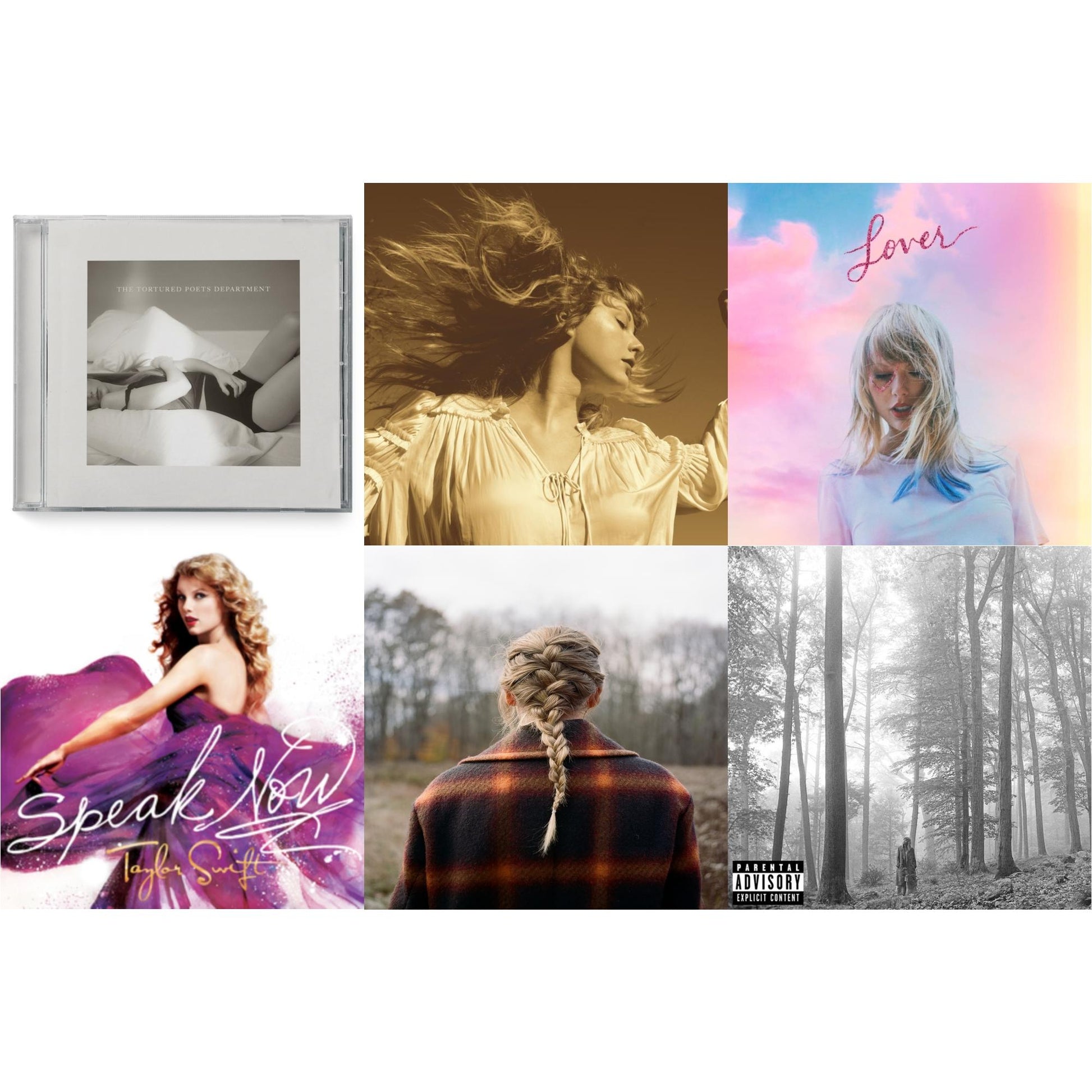 This is a 6 CD SKU bundle.
1.This CD is brand new.Format: CDMusic Style: VocalThis item's title is: Folklore (X)Artist: Taylor SwiftLabel: REPUBLICBarcode: 602435034805Release Date: 8/7/2020
2.This CD is brand new.