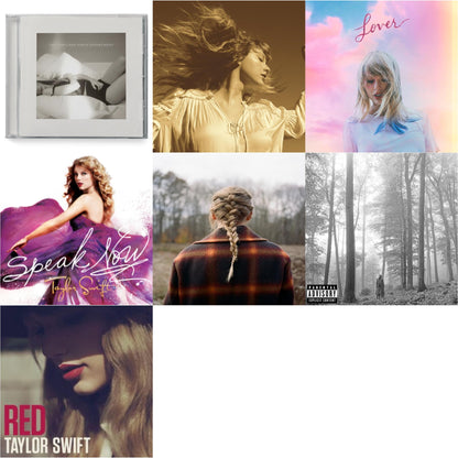 This is a 7 CD SKU bundle.
1.This CD is brand new.Format: CDMusic Style: VocalThis item's title is: Folklore (X)Artist: Taylor SwiftLabel: REPUBLICBarcode: 602435034805Release Date: 8/7/2020
2.This CD is brand new.