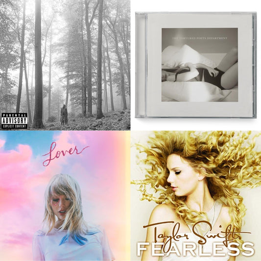 This is a 4 CD SKU bundle.
1.This CD is brand new.Format: CDMusic Style: VocalThis item's title is: Folklore (X)Artist: Taylor SwiftLabel: REPUBLICBarcode: 602435034805Release Date: 8/7/2020
2.This CD is brand new.