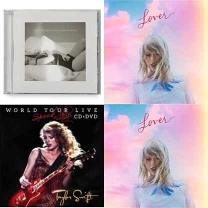 This is a 4 CD SKU bundle.
1.This CD is brand new.Format: CDThis item's title is: Tortured Poets Department (X) (Manuscript- Bonus Track)Artist: Taylor SwiftBarcode: 602465081343Release Date: 4/19/2024
2.This CD is brand new.