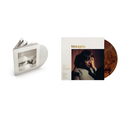 Midnights (X) (Mahogany Color LP Vinyl) & Tortured Poets Department (X) (Ghosted White Vinyl/2LP/Manuscript- Bonus Track)