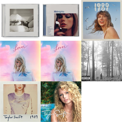 This is a 8 CD SKU bundle.
1.This CD is brand new.Format: CDMusic Style: VocalThis item's title is: Folklore (X)Artist: Taylor SwiftLabel: REPUBLICBarcode: 602435034805Release Date: 8/7/2020
2.This CD is brand new.