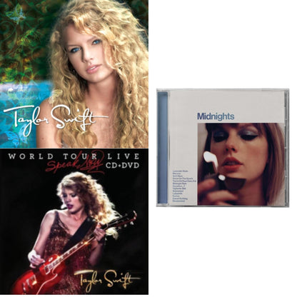 This is a 3 CD SKU bundle.
1.This CD is brand new.Format: CDThis item's title is: Midnights (X) (Moonstone Blue CD)Artist: Taylor SwiftLabel: REPUBLICBarcode: 602445790098Release Date: 10/21/2022
2.This CD is brand new.