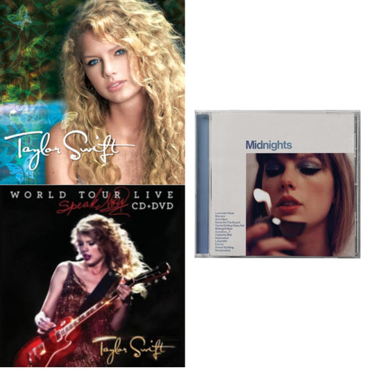 This is a 3 CD SKU bundle.
1.This CD is brand new.Format: CDThis item's title is: Midnights (X) (Moonstone Blue CD)Artist: Taylor SwiftLabel: REPUBLICBarcode: 602445790098Release Date: 10/21/2022
2.This CD is brand new.