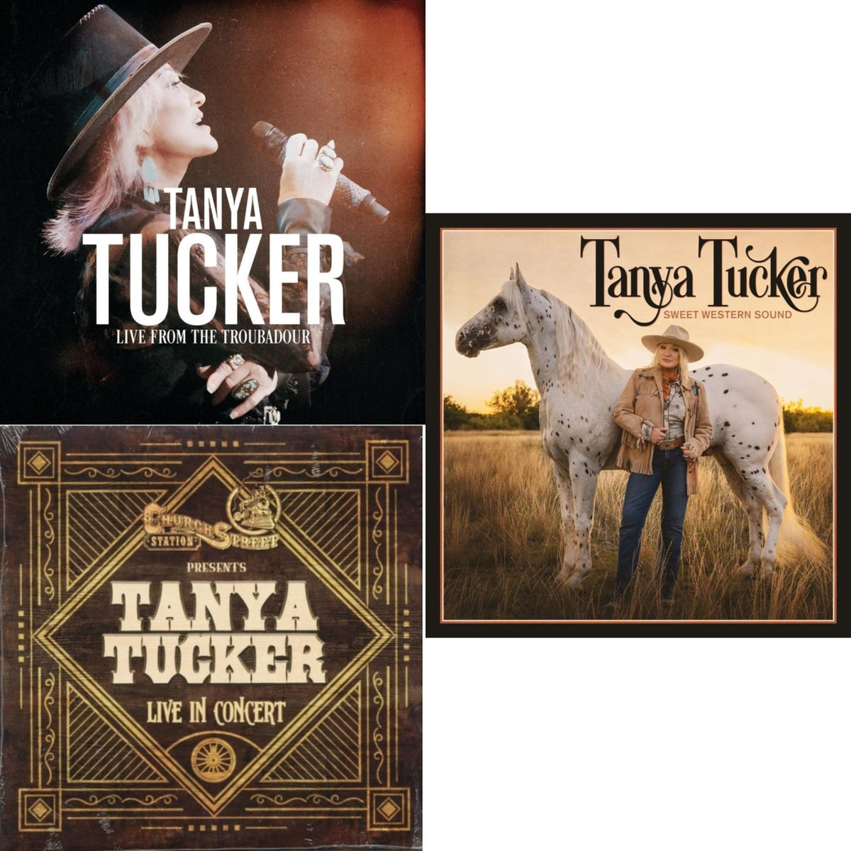 Live At Church Street Station & Live From The Troubadour (Black/Pink/Blue Splatter Vinyl/2LP) & Sweet Western Sound