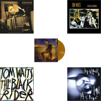 This is a 5 LP Vinyl SKU bundle.
1.This LP Vinyl is brand new.Format: LP VinylMusic Style: LoungeThis item's title is: Frank's Wild Years (Remaster)Artist: Tom WaitsLabel: ISLANDBarcode: 602448898333Release Date: 9/22/2023
2.This LP Vinyl is brand new.