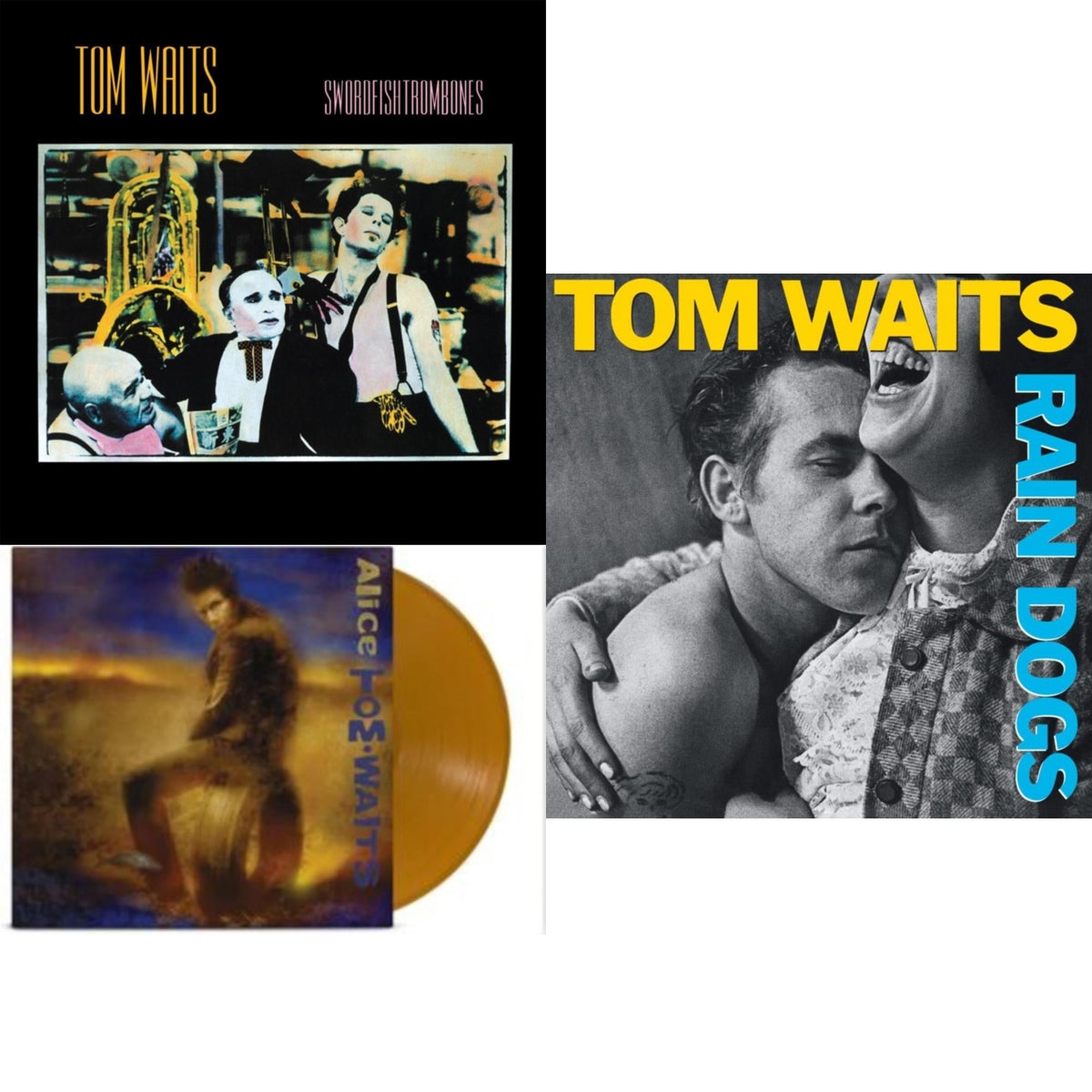 Tom Waits - Alice & Swordfishtrombones (Remaster) & Rain Dogs (Remaster) - LP Vinyl Bundle