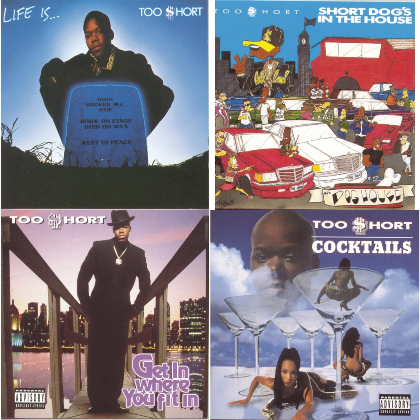 Life Is Too $Hort & Short Dog�S In The House & Get In Where You Fit In & Cocktails