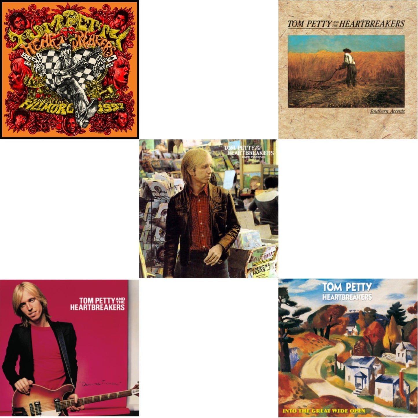 Live At The Fillmore, 1997 (3LP) & Damn The Torpedoes (180G) & Hard Promises (180G) & Southern Accents (180G) & Into The Great Wide Open (180G)