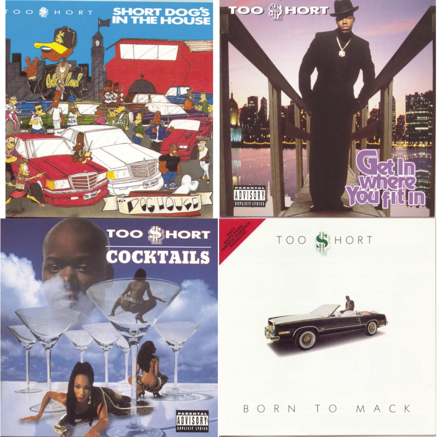 This is a 4 CD SKU bundle.
1.This CD is brand new.Format: CDMusic Style: TechnoThis item's title is: Short Dog�S In The HouseArtist: Too $HortLabel: LEGACYBarcode: 012414134820Release Date: 9/11/1990
2.This CD is brand new.