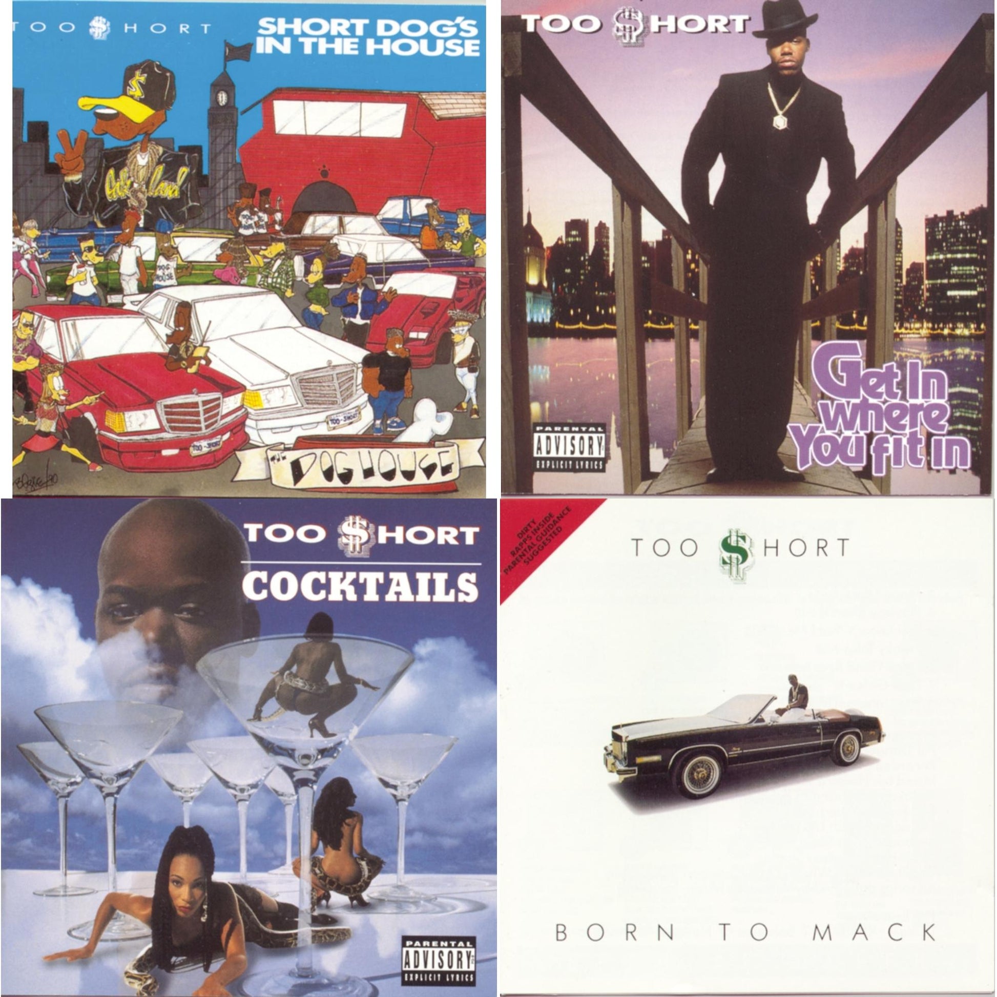 This is a 4 CD SKU bundle.
1.This CD is brand new.Format: CDMusic Style: TechnoThis item's title is: Short Dog�S In The HouseArtist: Too $HortLabel: LEGACYBarcode: 012414134820Release Date: 9/11/1990
2.This CD is brand new.