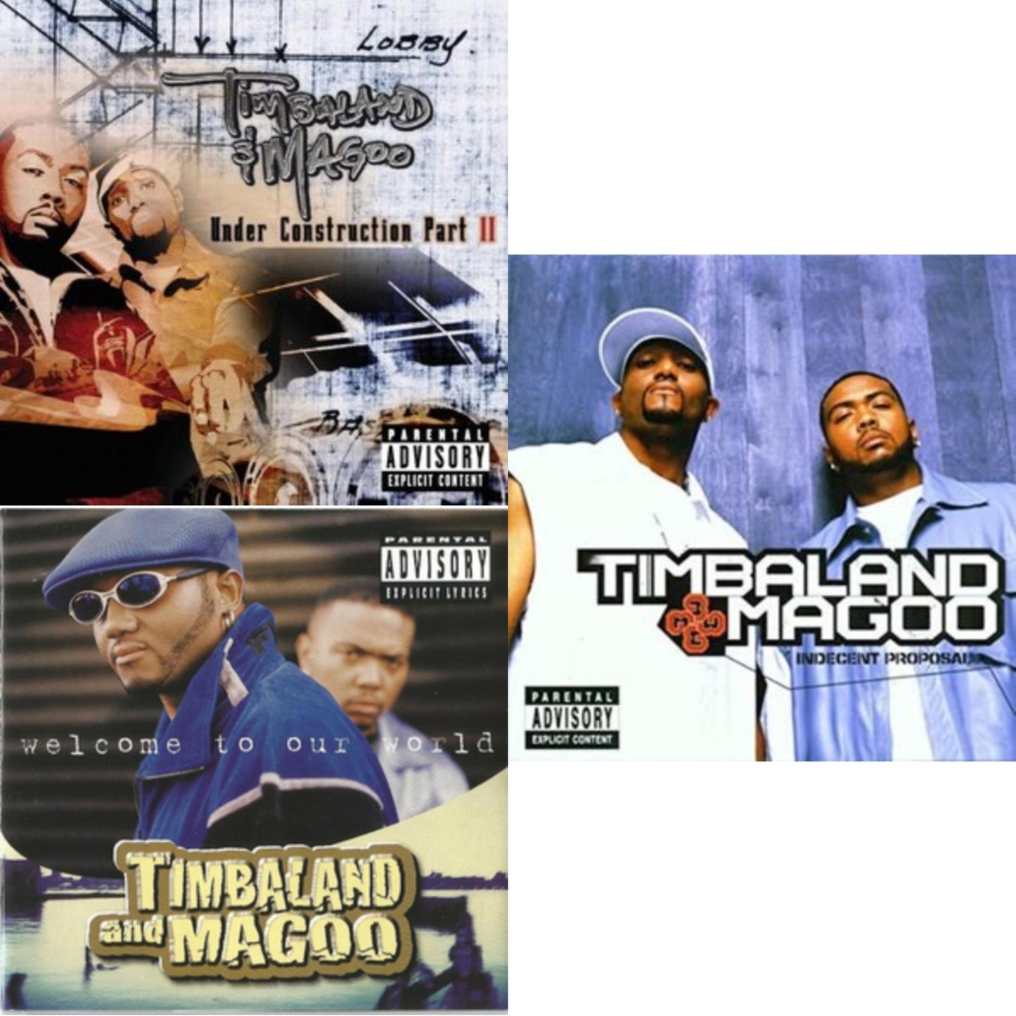 This is a 3 LP Vinyl SKU bundle.
1.This LP Vinyl is brand new.Format: LP VinylThis item's title is: Welcome To Our WorldArtist: Timbaland & MagooLabel: BLACKGROUND RECORDSBarcode: 194690557989Release Date: 6/24/2022
2.This LP Vinyl is brand new.