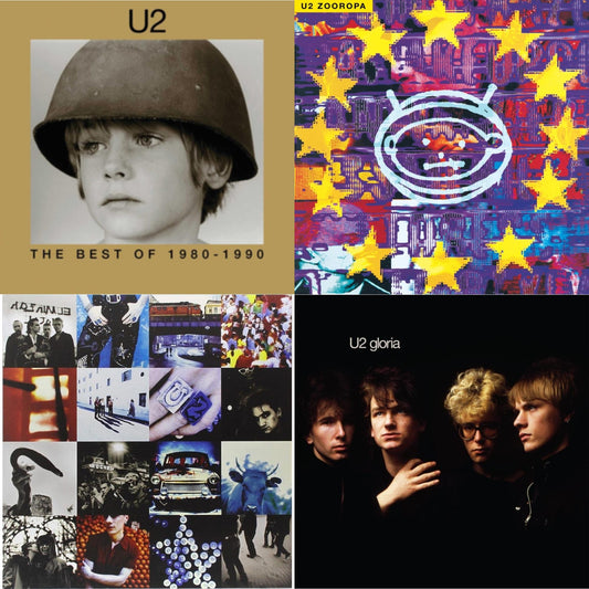 Gloria (40Th Anniversary/180G/Transparent Yellow LP Vinyl) & Zooropa (Transparent Yellow/2LP) & Achtung Baby (180G/2 LP) & Best Of 1980-1990 (180G/2 LP)