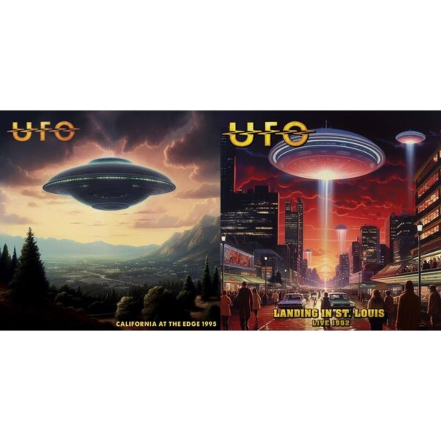 California At The Edge 1995 (Red Vinyl/2LP) & Landing In St. Louis - Live 1982 (Gold Vinyl/2LP)
