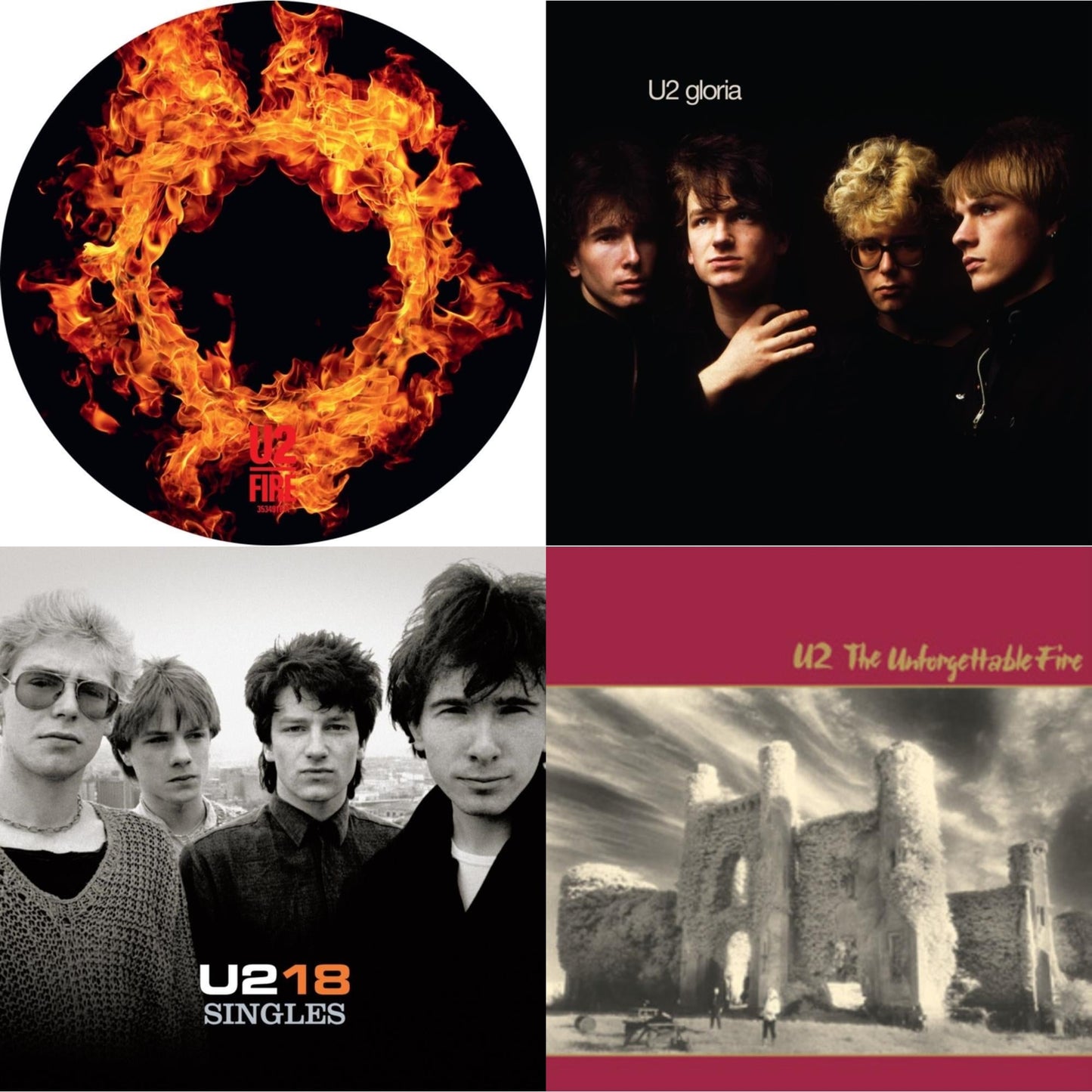 Fire (40Th Anniversary Edition/Picture Disc) & Gloria (40Th Anniversary/180G/Transparent Yellow LP Vinyl) & U218 Singles & Unforgettable Fire