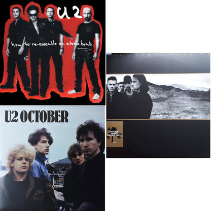 How To Re-Assemble An Atomic Bomb (Red/Black Marble LP Vinyl) & October & Joshua Tree