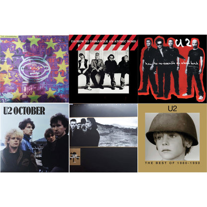 Zooropa (Transparent Yellow/2LP) & How To Dismantle An Atomic Bomb (20Th Anniversary) (2LP/180G) & How To Re-Assemble An Atomic Bomb (Red/Black Marble LP Vinyl) & October & Joshua Tree & Best Of 1980-1990 (180G/2 LP)