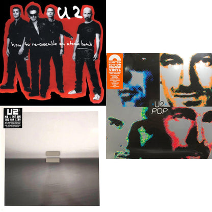 How To Re-Assemble An Atomic Bomb (Red/Black Marble LP Vinyl) & No Line On The Horizon (2 LP) & Pop (2LP/Orange)