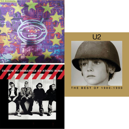 Zooropa (Transparent Yellow/2LP) & How To Dismantle An Atomic Bomb (20Th Anniversary) (2LP/180G) & Best Of 1980-1990 (180G/2 LP)
