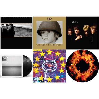 Fire (40Th Anniversary Edition/Picture Disc) & Gloria (40Th Anniversary/180G/Transparent Yellow LP Vinyl) & Zooropa (Transparent Yellow/2LP) & Joshua Tree & No Line On The Horizon (2 LP) & Best Of 1980-1990 (180G/2 LP)