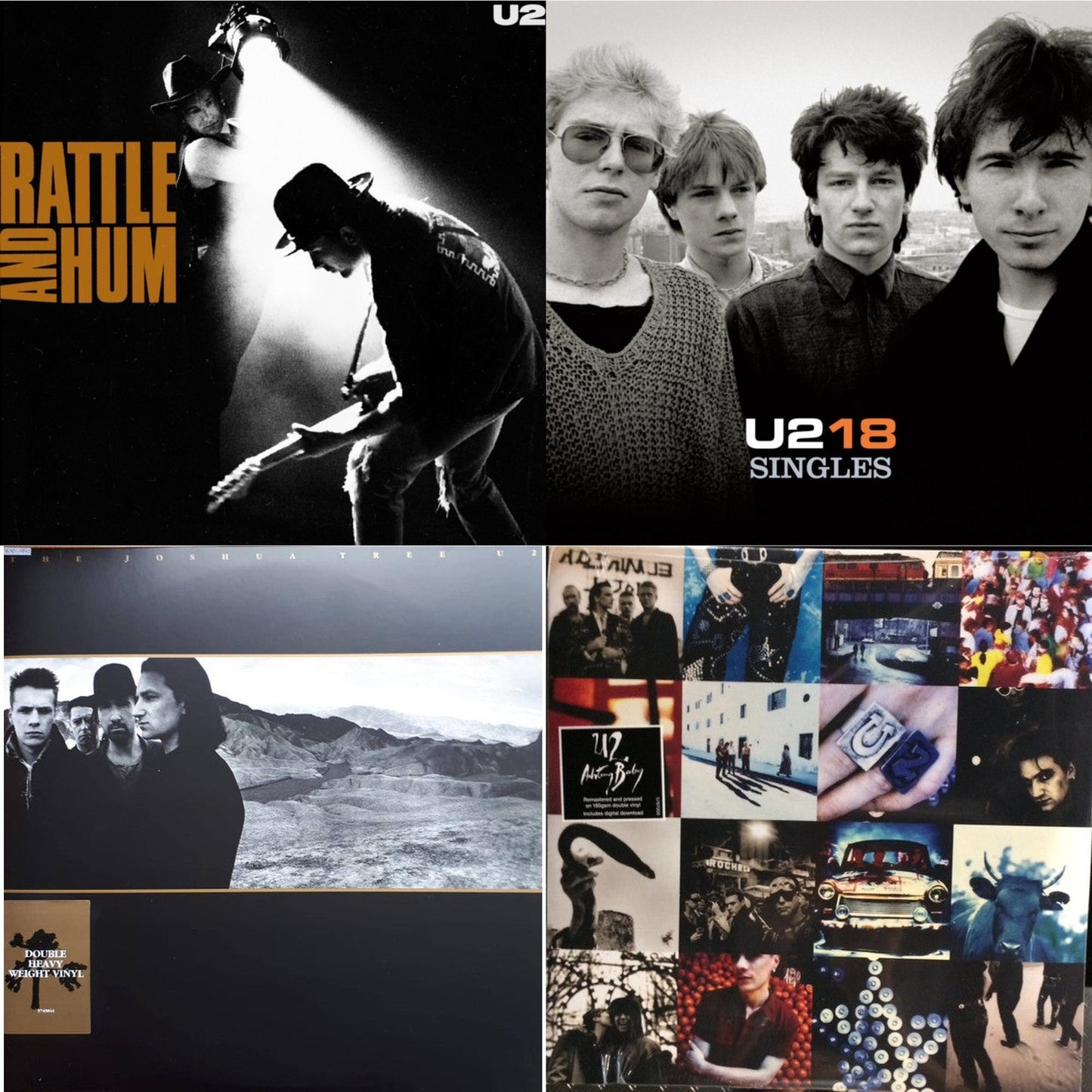 Rattle & Hum & U218 Singles & Joshua Tree & Achtung Baby (180G/2 LP)