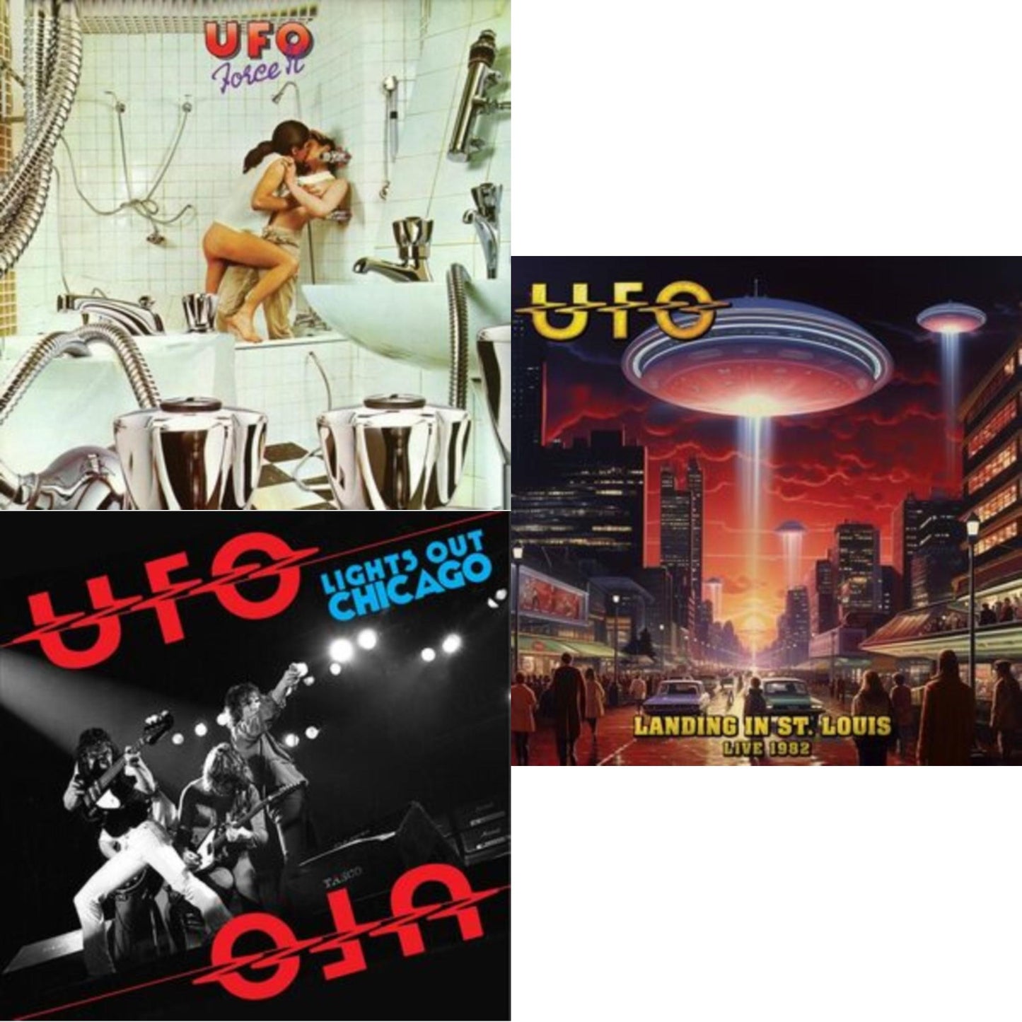 Force It (Deluxe Edition) & Lights Out In Chicago (Red LP Vinyl) & Landing In St. Louis - Live 1982 (Gold Vinyl/2LP)