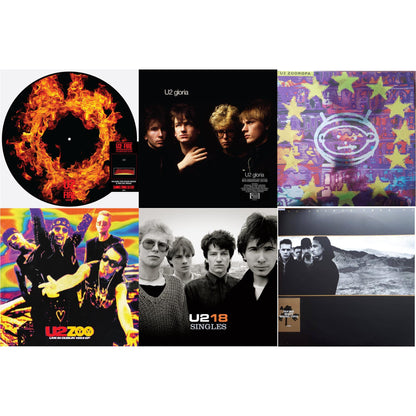 Fire (40Th Anniversary Edition/Picture Disc) & Gloria (40Th Anniversary/180G/Transparent Yellow LP Vinyl) & Zooropa (Transparent Yellow/2LP) & Zoo Tv: Live In Dublin 1993 (Ep) & U218 Singles & Joshua Tree