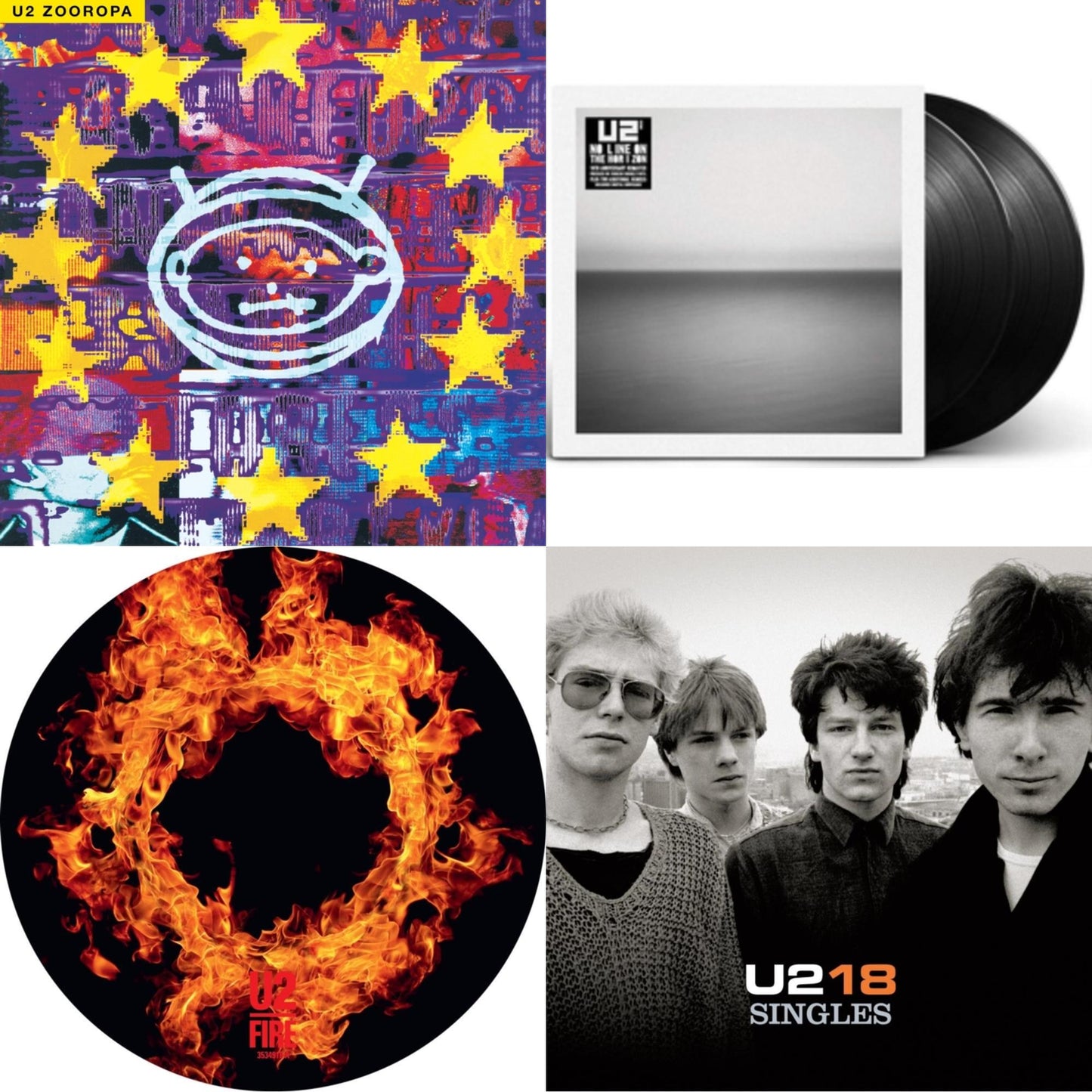 Fire (40Th Anniversary Edition/Picture Disc) & Zooropa (Transparent Yellow/2LP) & U218 Singles & No Line On The Horizon (2 LP)