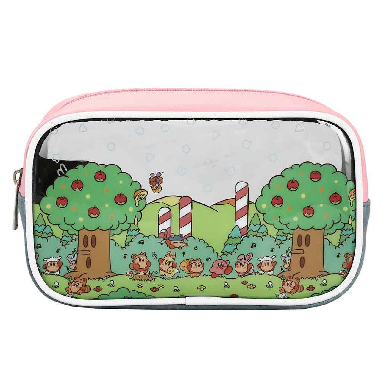 This is brand new.KIRBY PICNIC TRAVEL COSMETIC BAGS - SET OF 3

Travel cosmetic bags
Set of 3
Zipper closure
Material: Synthetic Leather
Dimensions: Large Bag 9W x 7H x 2 1/4D in. Medium Bag 6 1/2W x 5H x 2D in. Small Bag 5 1/2W x 5H x 1D in.