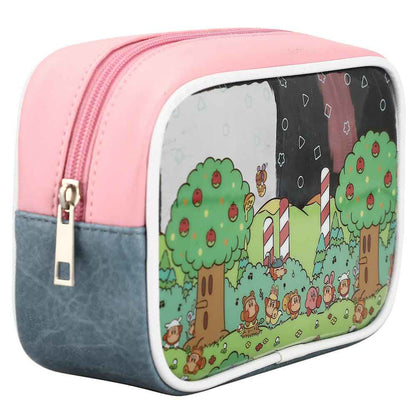 This is brand new.KIRBY PICNIC TRAVEL COSMETIC BAGS - SET OF 3

Travel cosmetic bags
Set of 3
Zipper closure
Material: Synthetic Leather
Dimensions: Large Bag 9W x 7H x 2 1/4D in. Medium Bag 6 1/2W x 5H x 2D in. Small Bag 5 1/2W x 5H x 1D in.