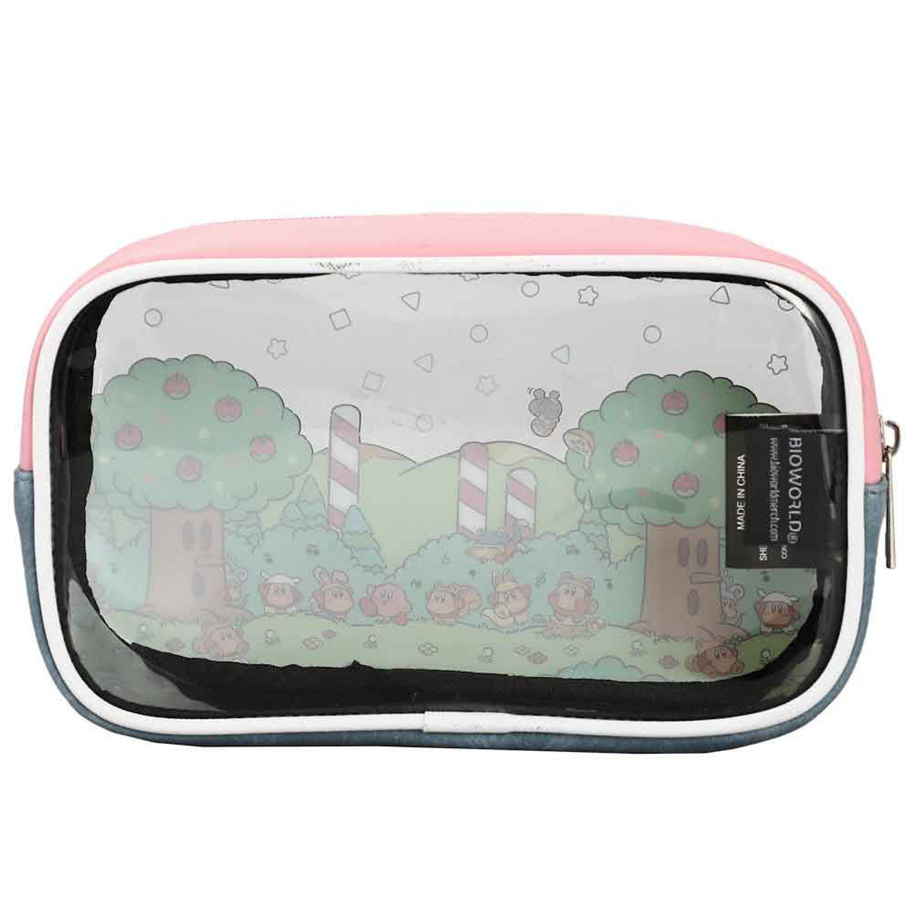 This is brand new.KIRBY PICNIC TRAVEL COSMETIC BAGS - SET OF 3

Travel cosmetic bags
Set of 3
Zipper closure
Material: Synthetic Leather
Dimensions: Large Bag 9W x 7H x 2 1/4D in. Medium Bag 6 1/2W x 5H x 2D in. Small Bag 5 1/2W x 5H x 1D in.
